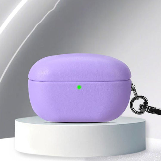 Sony Wf-1000xm5 Oily Leather Split Earphone Case Lilac