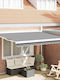vidaXL Zelt Terrasse Weiß 3x2.5m