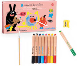 9 Χρωματιστά Μολύβια 3 1 9 3 In 1 Colouring Pencils 9 Χρωματιστά Μολύβια 3 1 9 3 In 1 Colouring Pencils