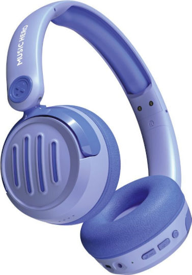 SBS Music Hero Bluetooth Wireless On Ear Headphones Blue