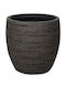 Marhome Übertopf Fiberglas Braun 33x33x33εκ.