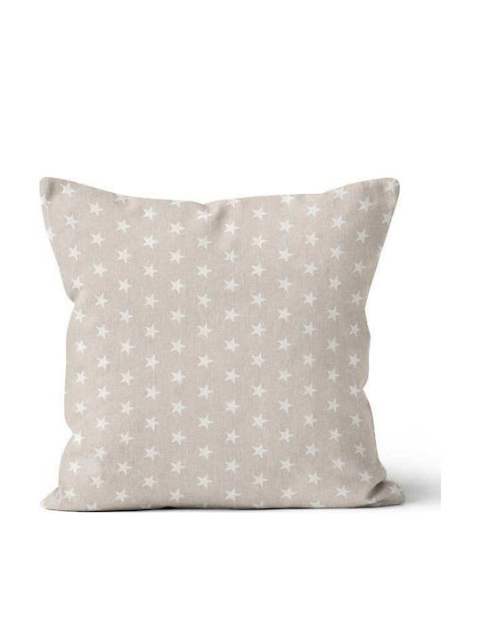 Beauty Home Beauty Home Pillow Case White Stars 45 x 45 Cm