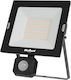 Lech Proiector LED Etanș 50W Alb Rece 6500K cu Senzor de Mișcare IP44