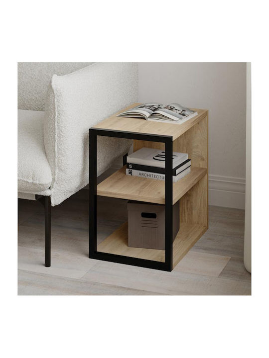 Square Side Coffee Table Echo Wooden Sapphire Oak W30xL42xH45cm