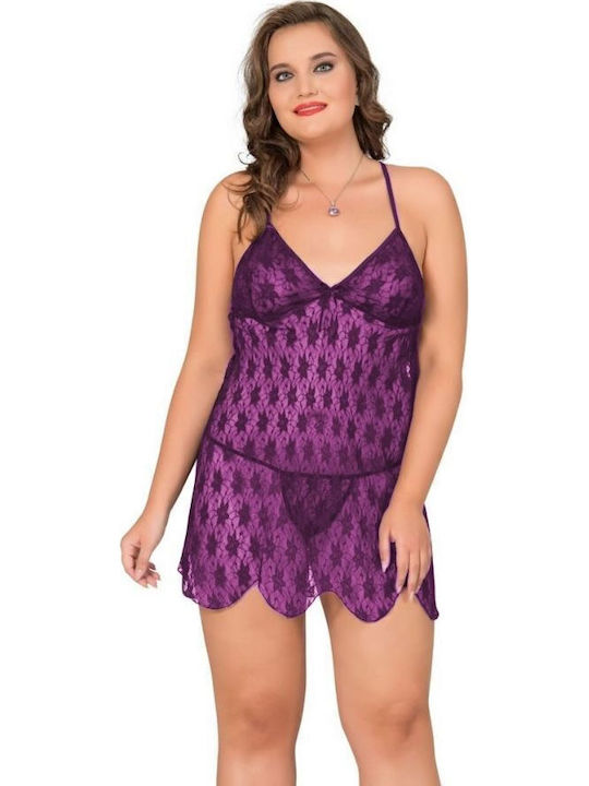 Moongirl Babydoll Purple Plus Size