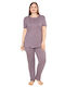 Baki Summer Women's Pyjama Set Lilac