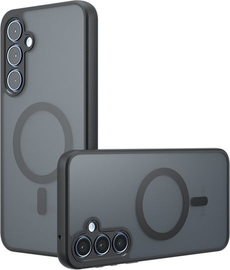 Techsuit Umschlag Rückseite Silikon Schwarz (Galaxy S23)