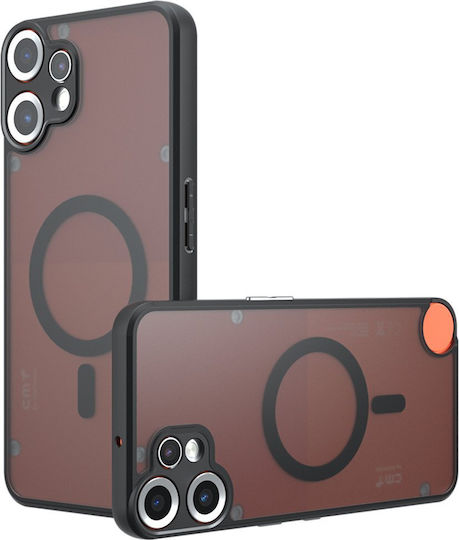 Techsuit Umschlag Rückseite Silikon Schwarz (Nichts CMF Phone 2 Pro)