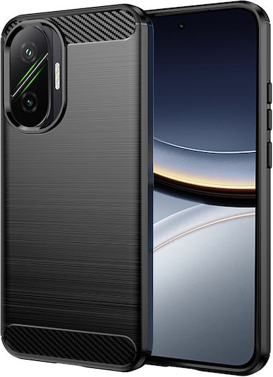 Techsuit Carbon Bumper Silicone / Plastic Black (Poco F7)