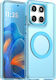 Techsuit Umschlag Rückseite Kunststoff / Silikon Blau (Motorola Edge 60 Fusion)