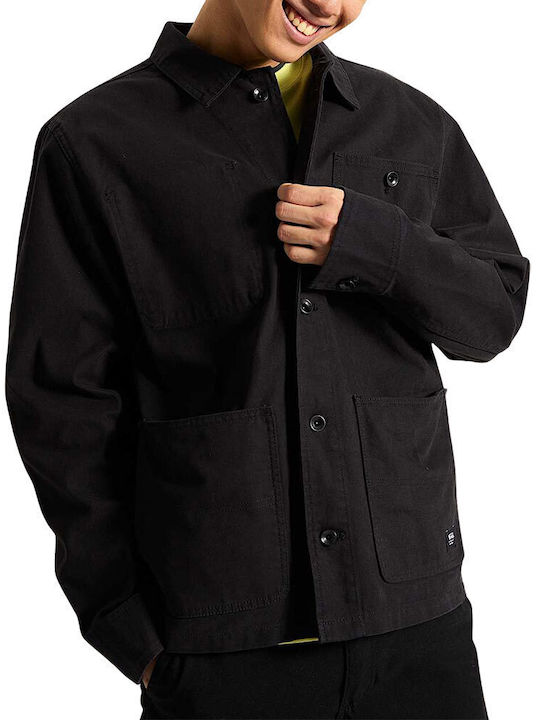 Drill Chore Canvas Jacke Black