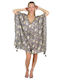 Aquablue Damen Kaftan Strand Beige