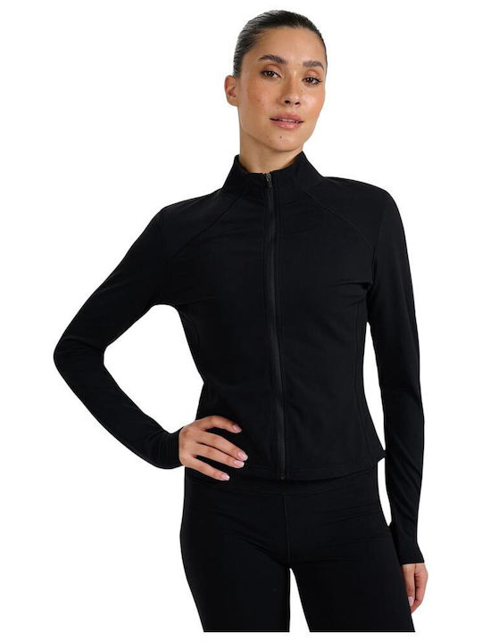 4F Functional Damen Sweatshirtjacke Schwarz