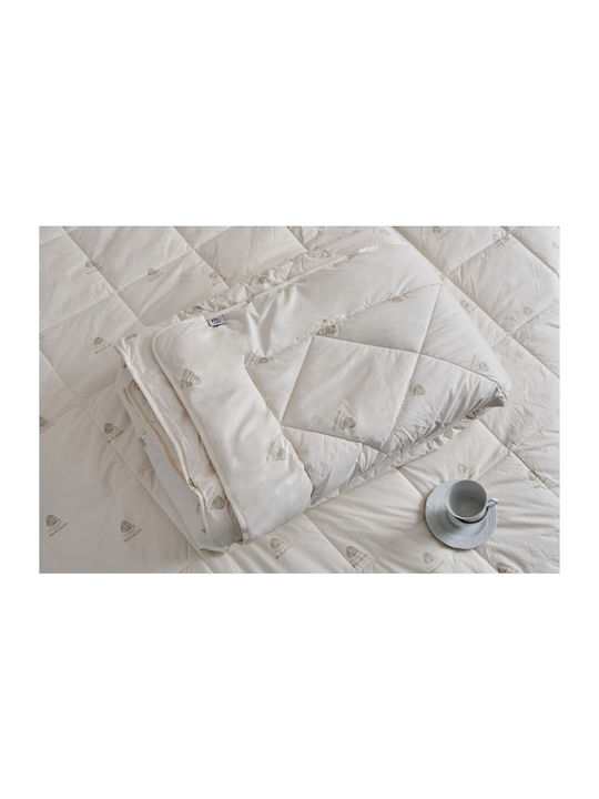 Cokitex Duvet Queen Wool 220x240cm Wool Perfect White