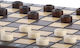 Wooden School Set 28x28cm Chess + Checkers + Backgammon