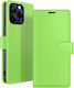 Zanaé Wallet Case Iphone 15 Pro Max Stand Function Magnetic Tab Green