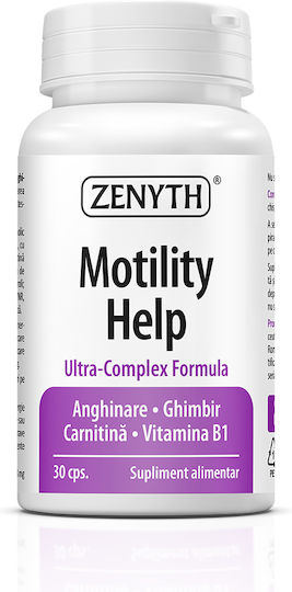 Zenyth Motility Help with Carnitine 350mg and Flavor Ginger 100gr 30 caps