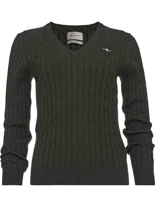 Gant Women's Sweater Cotton Olive