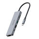 Vidvie USB-C Dockingstation für Laptop mit HDMI 4K PowerDelivery Silber