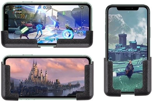 Suport Telefon Dimensiuni Reglabile Montare Adezivă Pvc Universal Negru