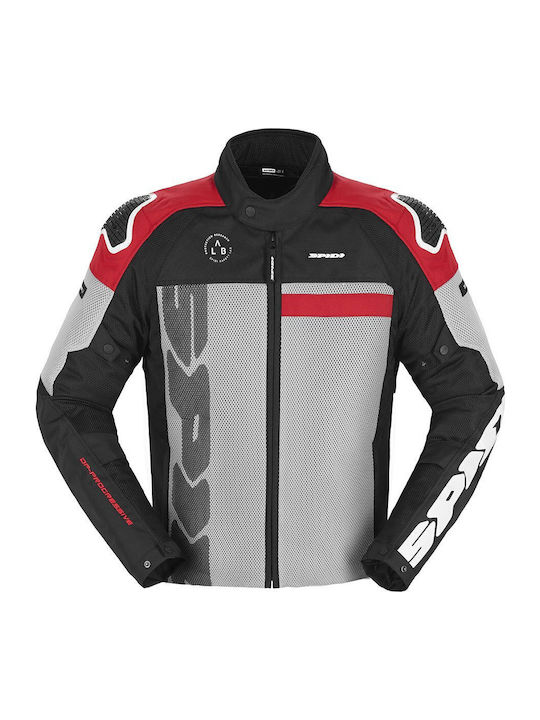 Spidi Progressive Net Bărbătesc Geacă de motocicletă Waterproof Roșu