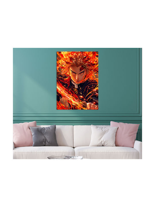 Canvas Painting Demon Slayer Tanjiro Kamado Flameheart Knv2718 45cm X 65cm
