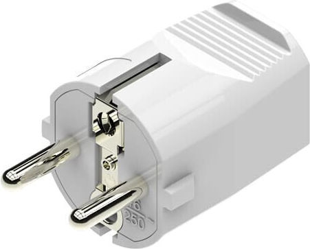 Male Schuko Plug 16A White Redpoint 29859