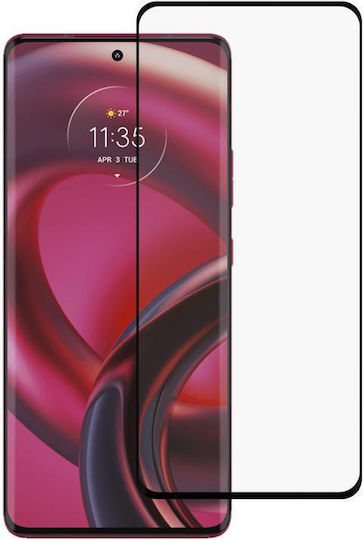 Motorola Edge 30 Fusion Пълно Лепило 9h Hd 3d Извит Край Закалено Стъкло Филм Черен