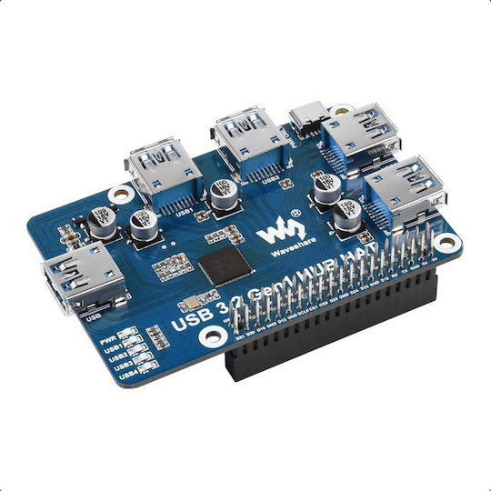 Usb 3.2 Gen1 Hub Hat Raspberry Pi 4x Usb 3.2 Gen1 Ports Driver-free