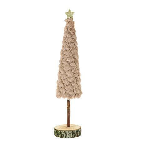 Christmas Decorative Fabric Tree 33cm Gold