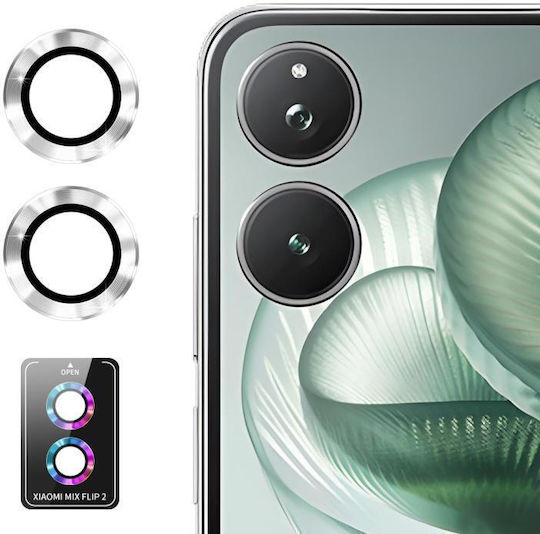 Enkay Hat-prince Προστασία Κάμερας Tempered Glass Ασημί για το Xiaomi Mix Flip 2