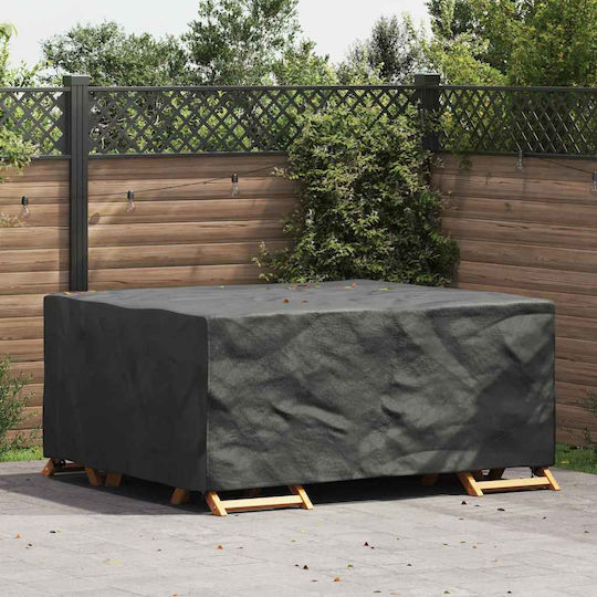 vidaXL Waterproof Dining Table Cover Black 200x150x85cm