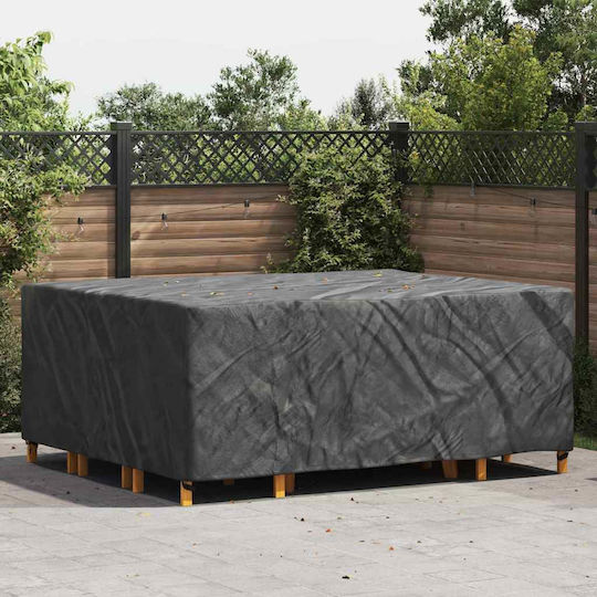 vidaXL Waterproof Dining Table Cover Black 250x210x90cm