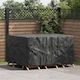 vidaXL Waterproof Dining Table Cover Black 180x...