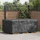 vidaXL Waterproof Dining Table Cover Black 230x165x80cm