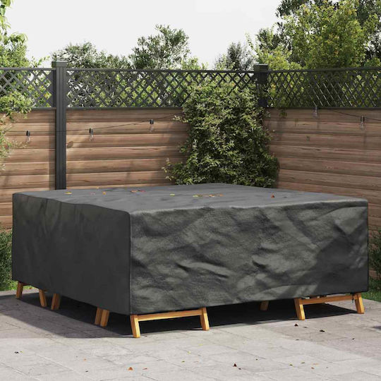 vidaXL Waterproof Dining Table Cover Black 210x200x70cm