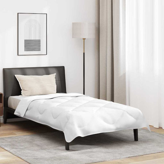 vidaXL Duvet Cover Set Single with Pillowcase 135x220 White