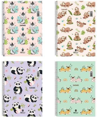 Salko Paper Spiral Notebook Ruled B5 180 Sheets 3 Subjects 1pcs