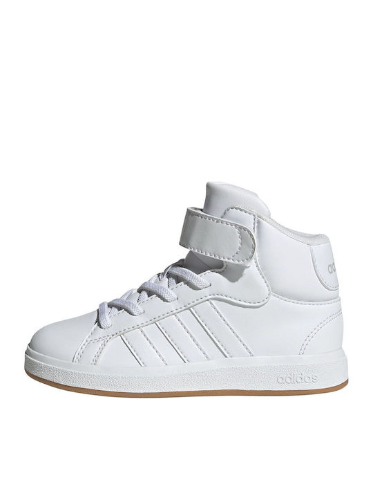 Grand Court Kids Sneakers High with Scratch White
