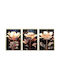 Wooden Threefold Wall Painting 150x70 With Gold Embossed Frame Strass Keskor 250703-22