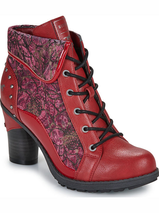 Mustang Damenstiefeletten Mustang Stiefeletten Damen Rot Mustang