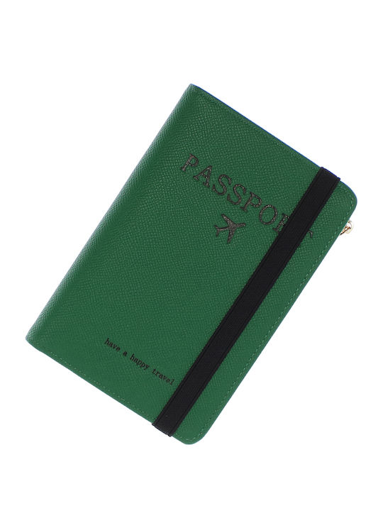 Suport Pentru Pașaport Din Piele Ecologică Buticcochet 17x11x1 Cm Verde Pr1041