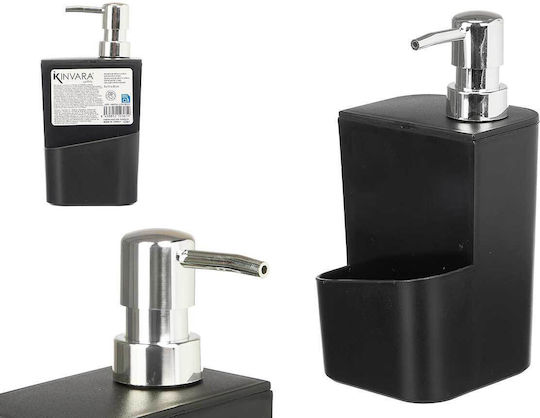 Kinvara Spender Küche Kunststoff mit Schwammhalter Schwarz 650ml Kinvara Spender Küche Kunststoff mit Schwammhalter Schwarz 650ml