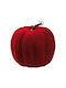 Decorative Velvet Pumpkin Burgundy 20x20cm 157.004.0124.49