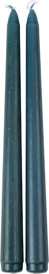 Beauty Home Lumânare Decorativă Conic Verde 25cm