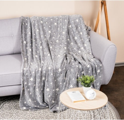 Decke Leuchtend Gray 150x120cm