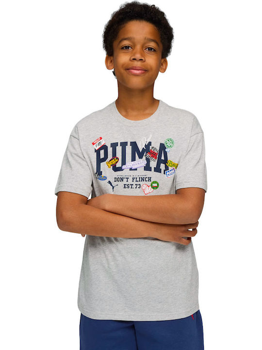 Kinder-T-Shirt Grey