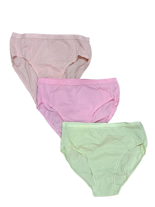 Apple Boxer Βαμβακερά Talie înaltă Femei Slip 3...