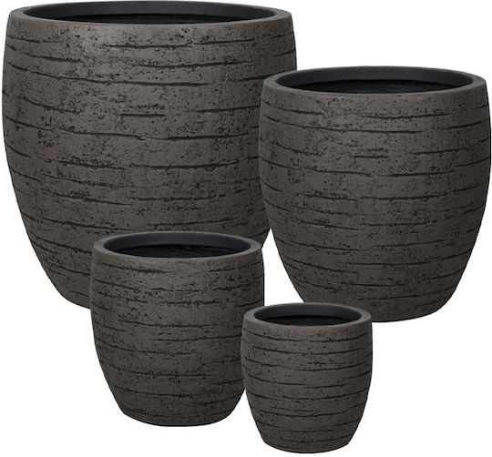 Marhome Κασπώ Fiberglass Καφέ 4τμχ