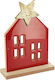 Beauty Home Christmas Wooden Figure Height 16.5cm House Star
